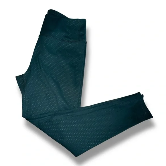 SPLITS59 High-Waisted Embossed Dot Leggings 25” - Green Large - Picture 9 of 9